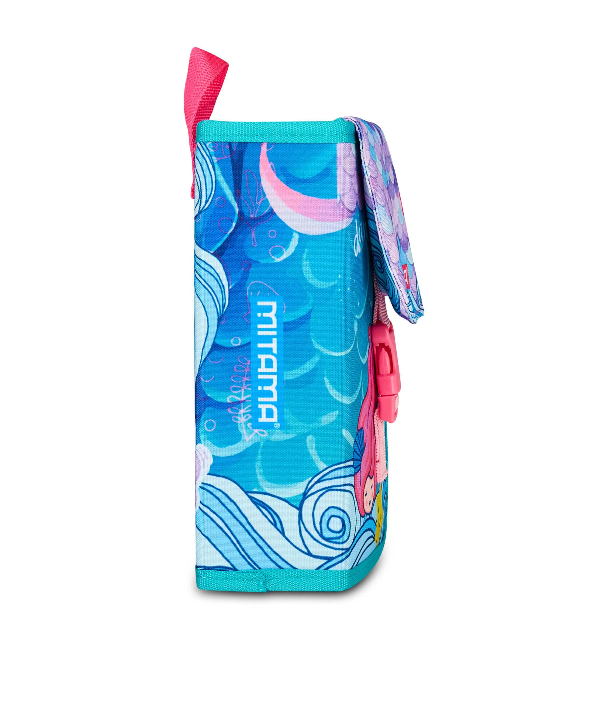 mitama-astuccio-scuola-4-zip-turchese-triplo-scomparto-completo image 3