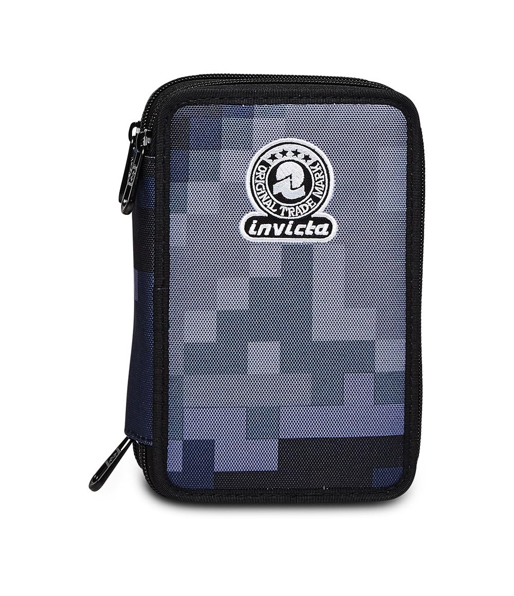 invicta-astuccio-scuola-3-zip-fantasy-pixel-camo-blue-completo-44-pezzi image 7