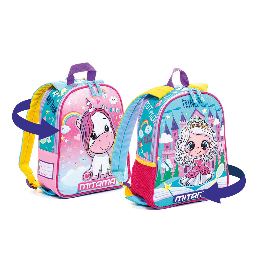 mitama-spinny-uniprincess-zaino-double-face-impermeabile-8-2-l-per-asilo image 1