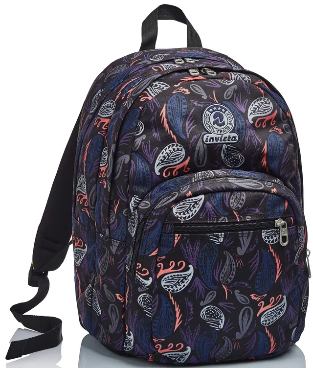 invicta-zaino-doppio-scomparto-tasche-multifunzione-scuola-e-tempo-libero image 1