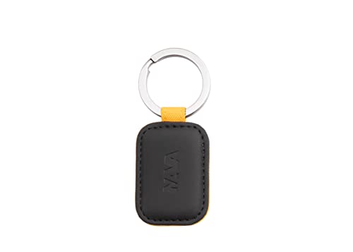nava-design-twin-portachiavi-ovale-pu-e-tessuto-giallo-9-x-3-cm image 4