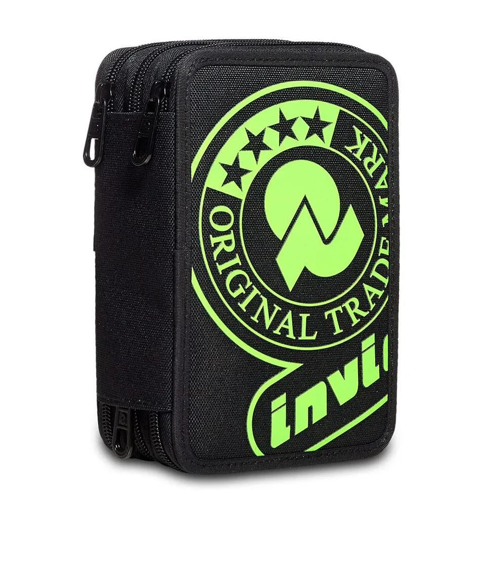 invicta-astuccio-scuola-3-zip-nero-triplo-scomparto-completo image 1