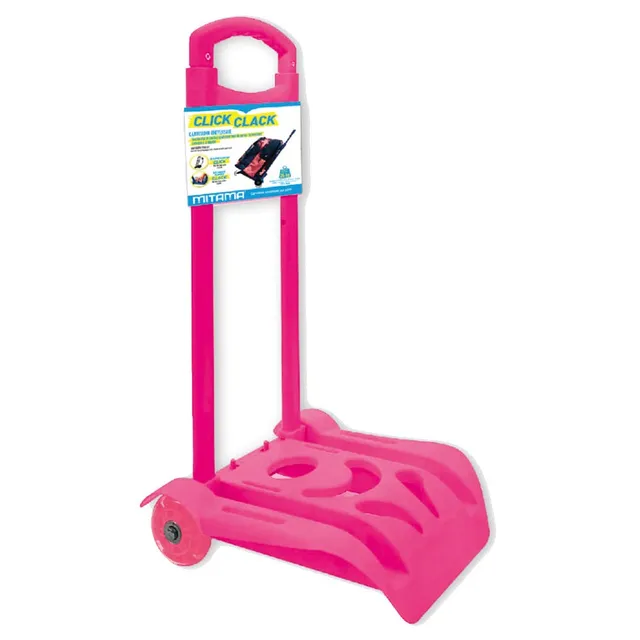 mitama-click-clack-carrello-universale-automatico-porta-zaino-rosa-fluo image 1