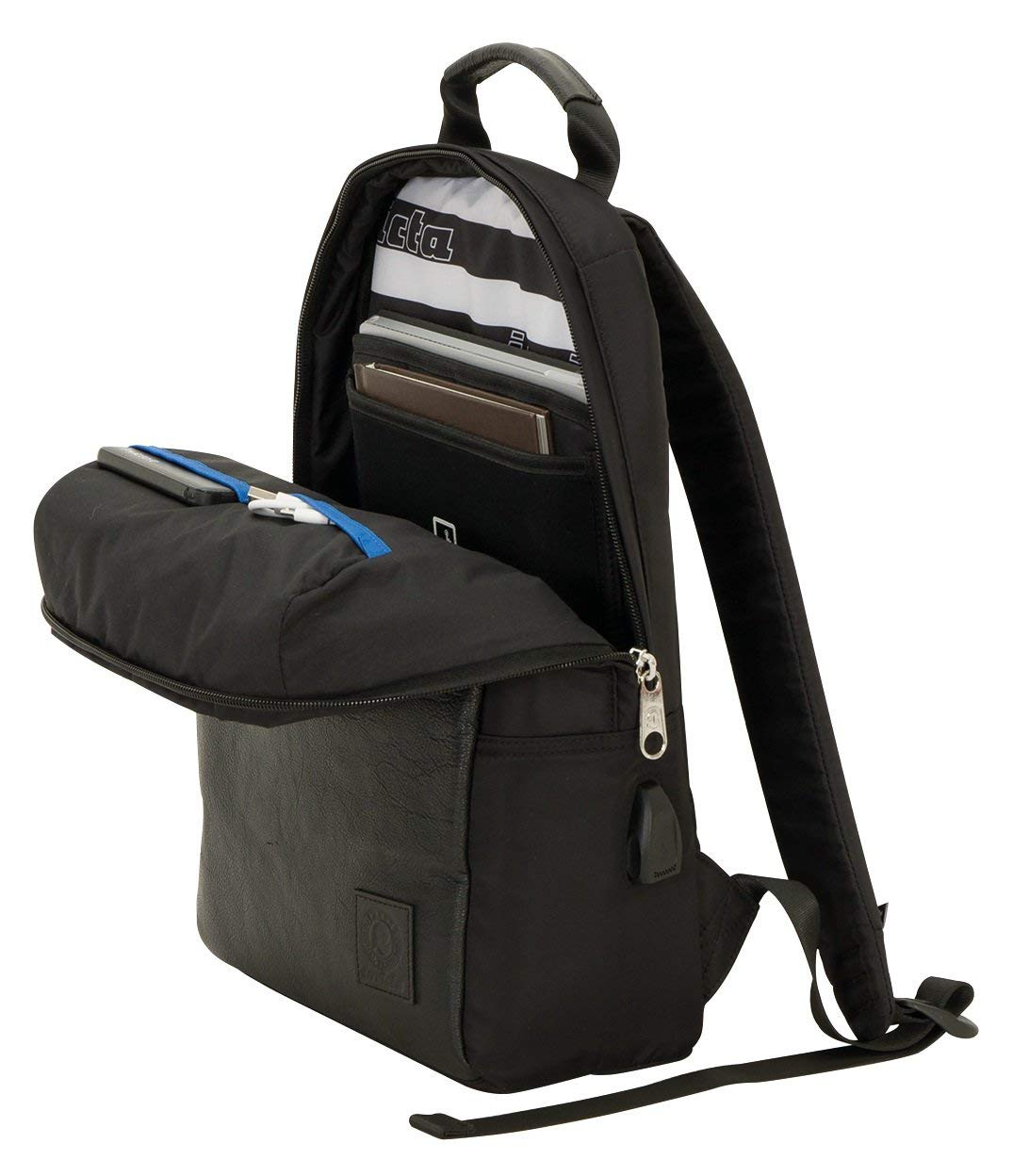 invicta-zaino-mini-leather-12-litri-porta-laptop-13-pollici-con-power-bank image 7