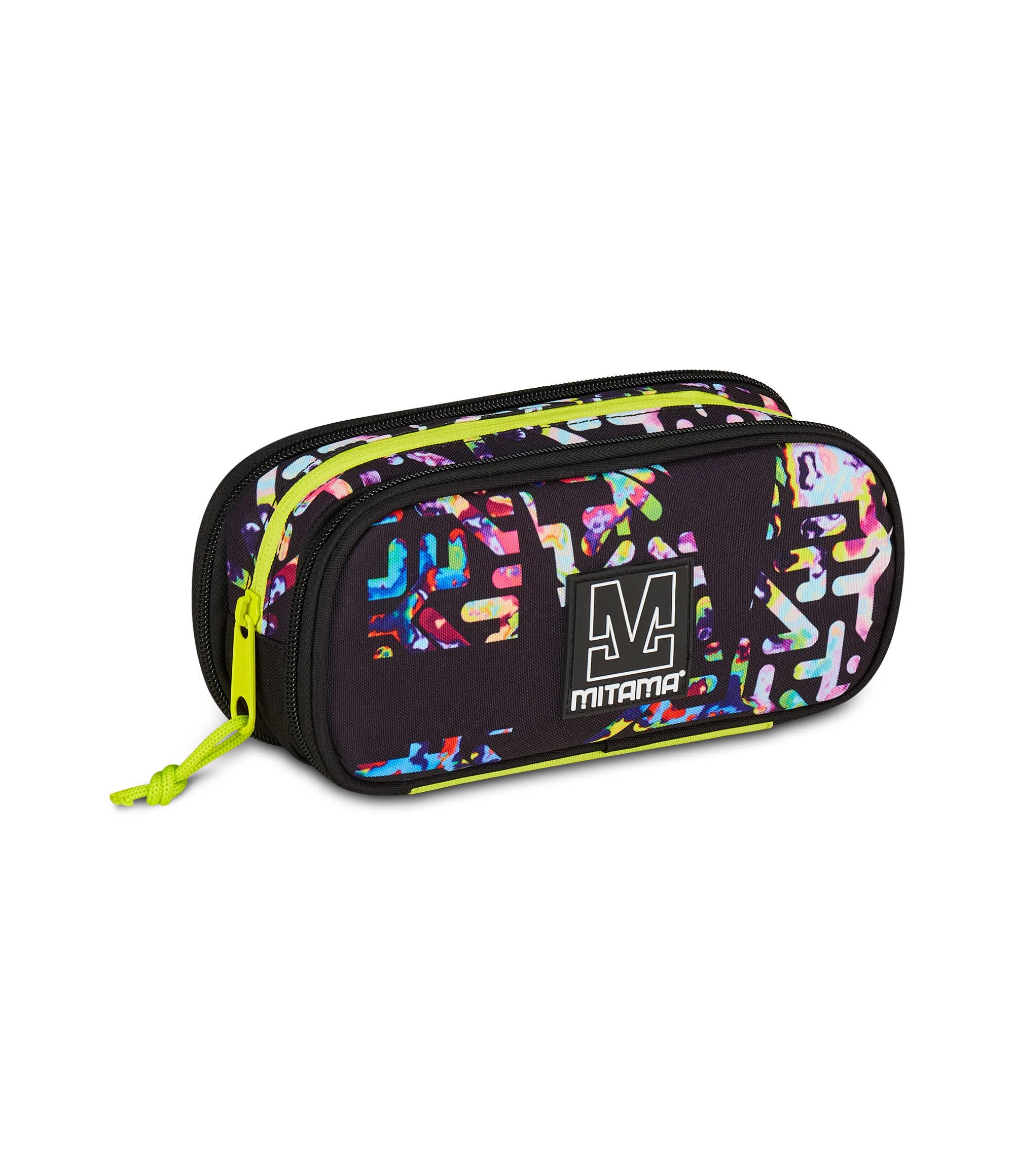 mitama-astuccio-scuola-zipack-nero-triplo-scomparto-completo image 2