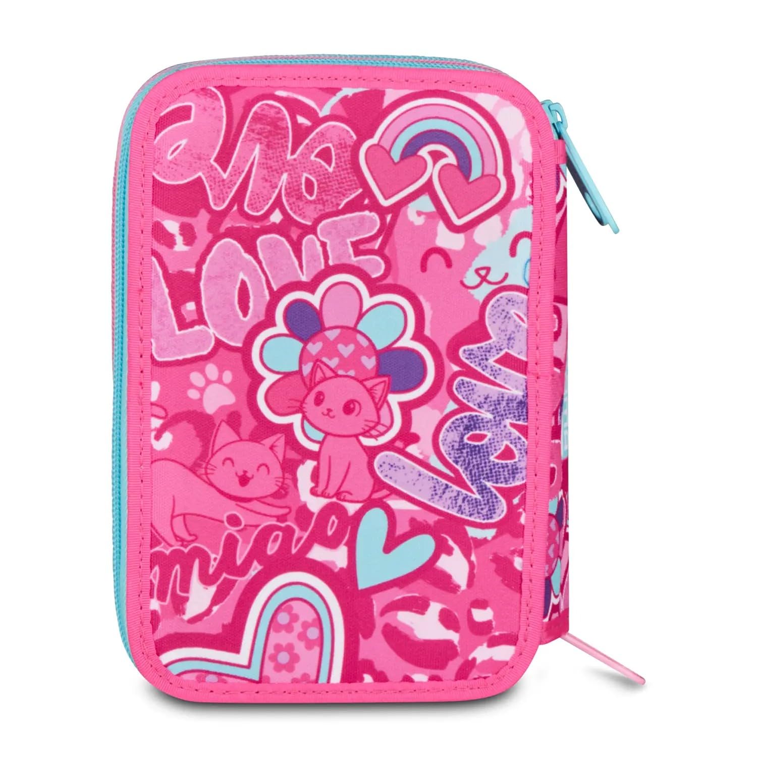 mitama-astuccio-scuola-cutiecat-3-scomparti-completo-47-pz image 2