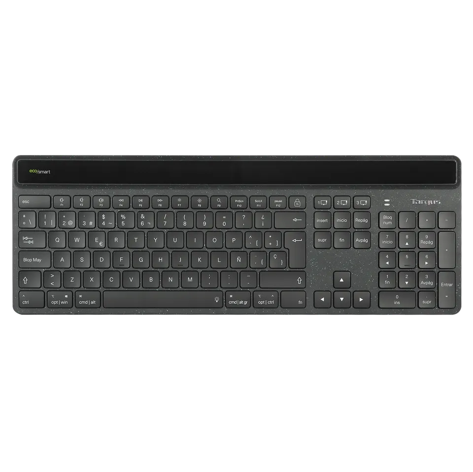 targus-ecosmart-sustainable-energy-harvesting-keyboard-es-tastiera-wireless-blue image 1