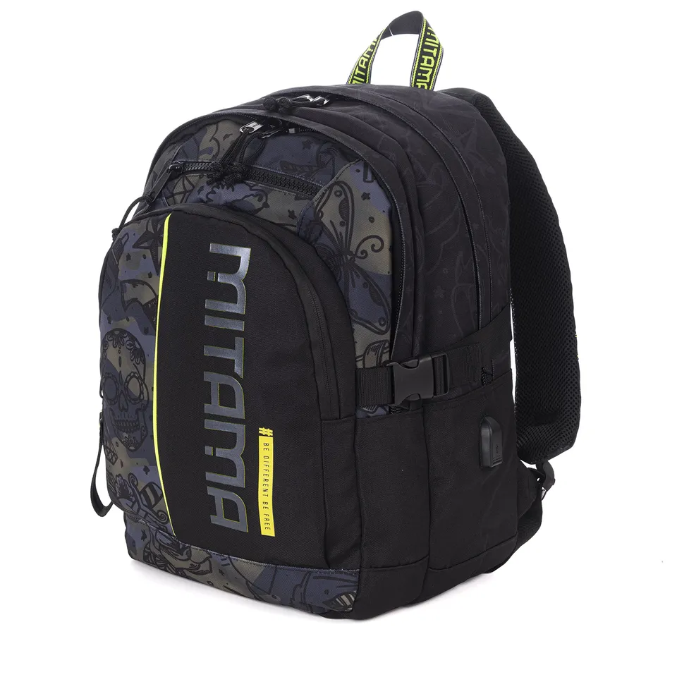 mitama-zaino-bdbf-army-30-l-con-usb-e-porta-pc-scuola-e-tempo-libero image 1