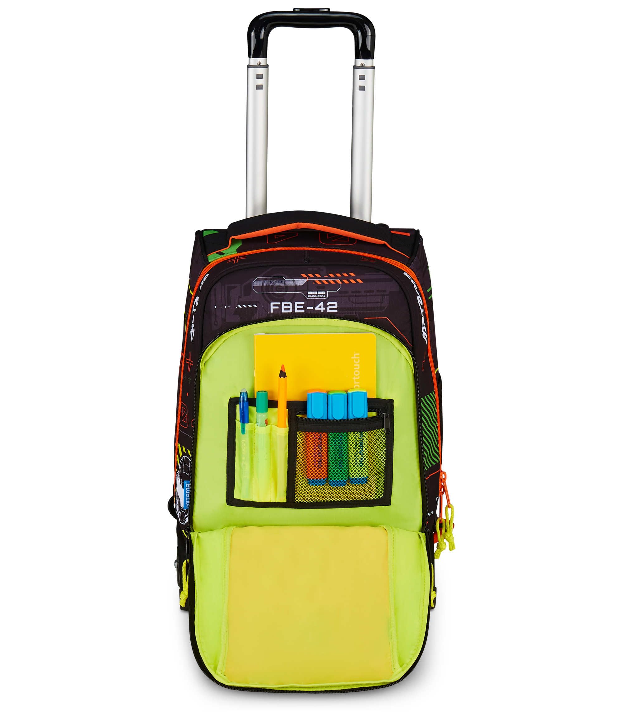 mitama-trolley-dr-scuola-fluo-battle-nero-arancione-34-lt image 8