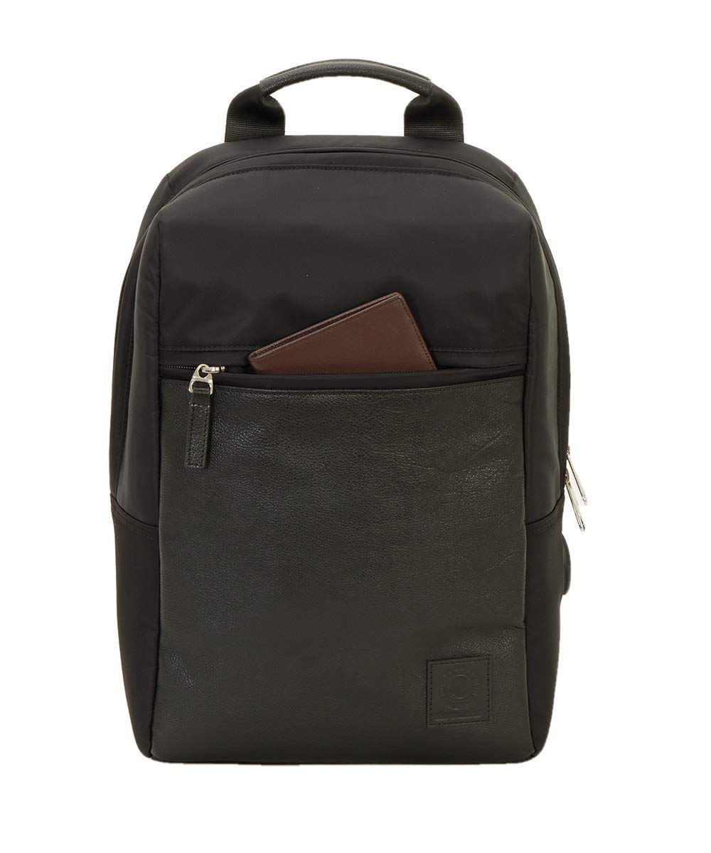 invicta-zaino-mini-leather-12-litri-porta-laptop-13-pollici-con-power-bank image 2
