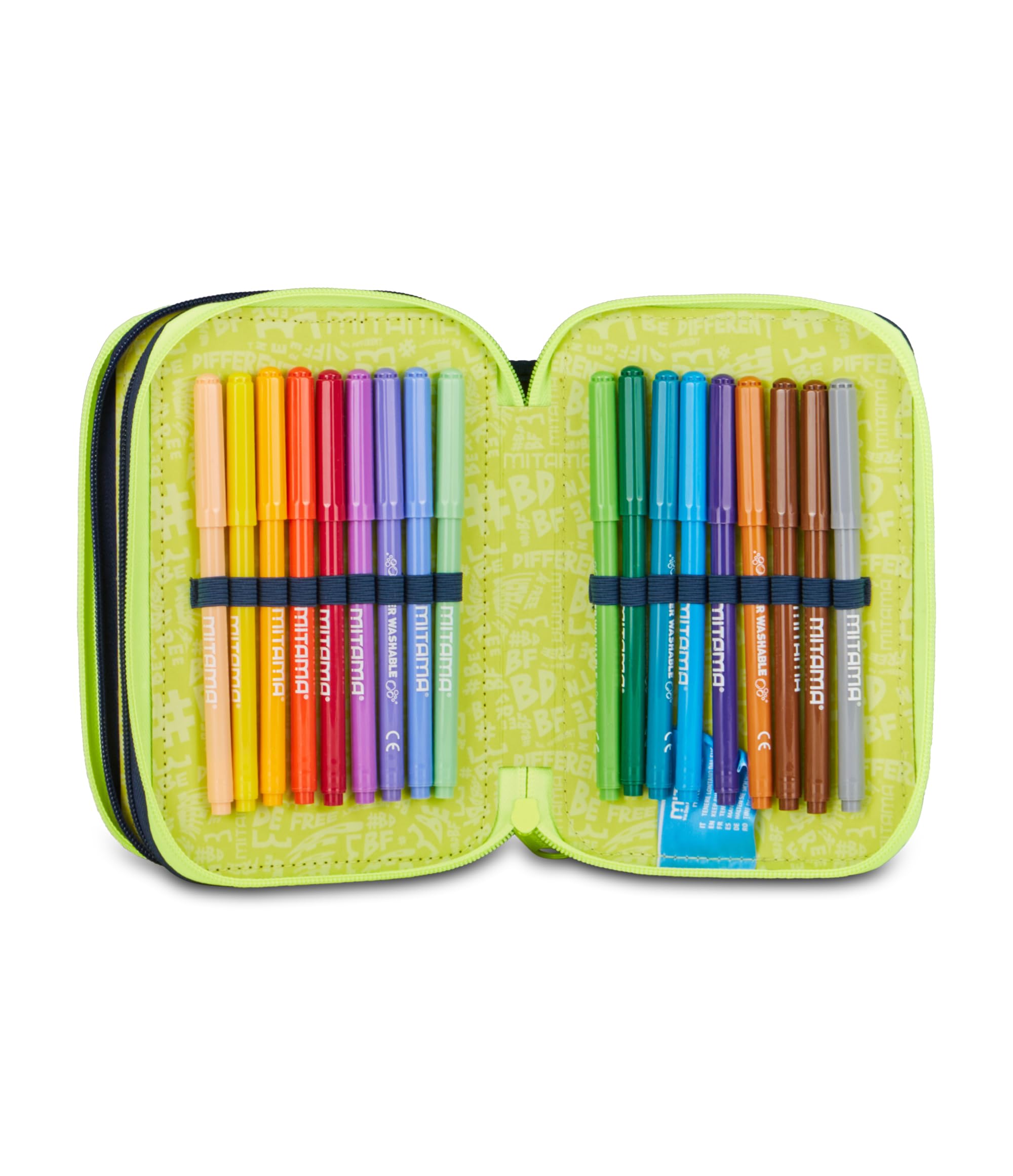 mitama-triplo-urbanevo-astuccio-3-scomparti-47-pezzi-con-spinny-pen-multicolore image 5