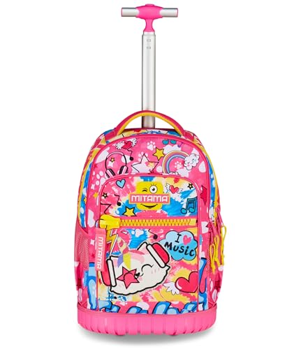 mitama-run-maxi-catrock-fucsia-trolley-scuola-doppio-scomparto image 8