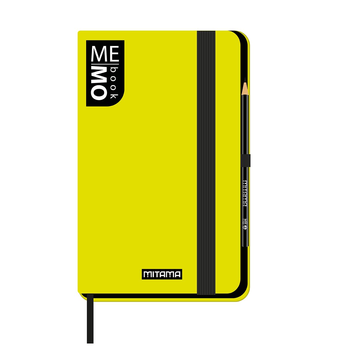 mitama-memo-book-large-taccuino-13-x-21-cm-a-righe-giallo-fluo image 1