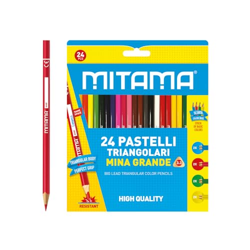 mitama-61992-pastelli-triangolari-laccati-confezione-24-pz image 2