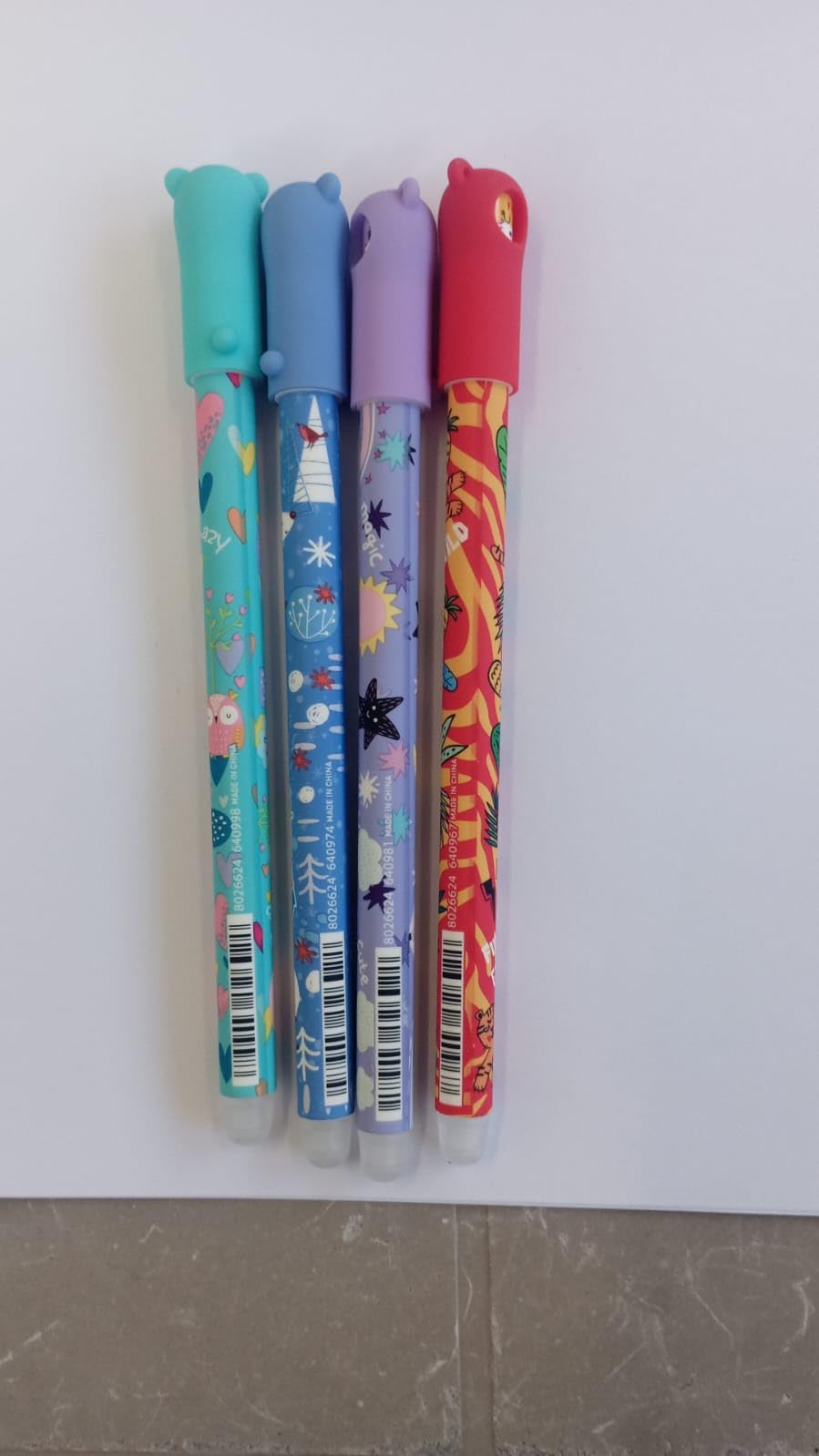 mitama-spinny-pen-set-4-penne-cancellabili-blu-0-7mm-animali image 2