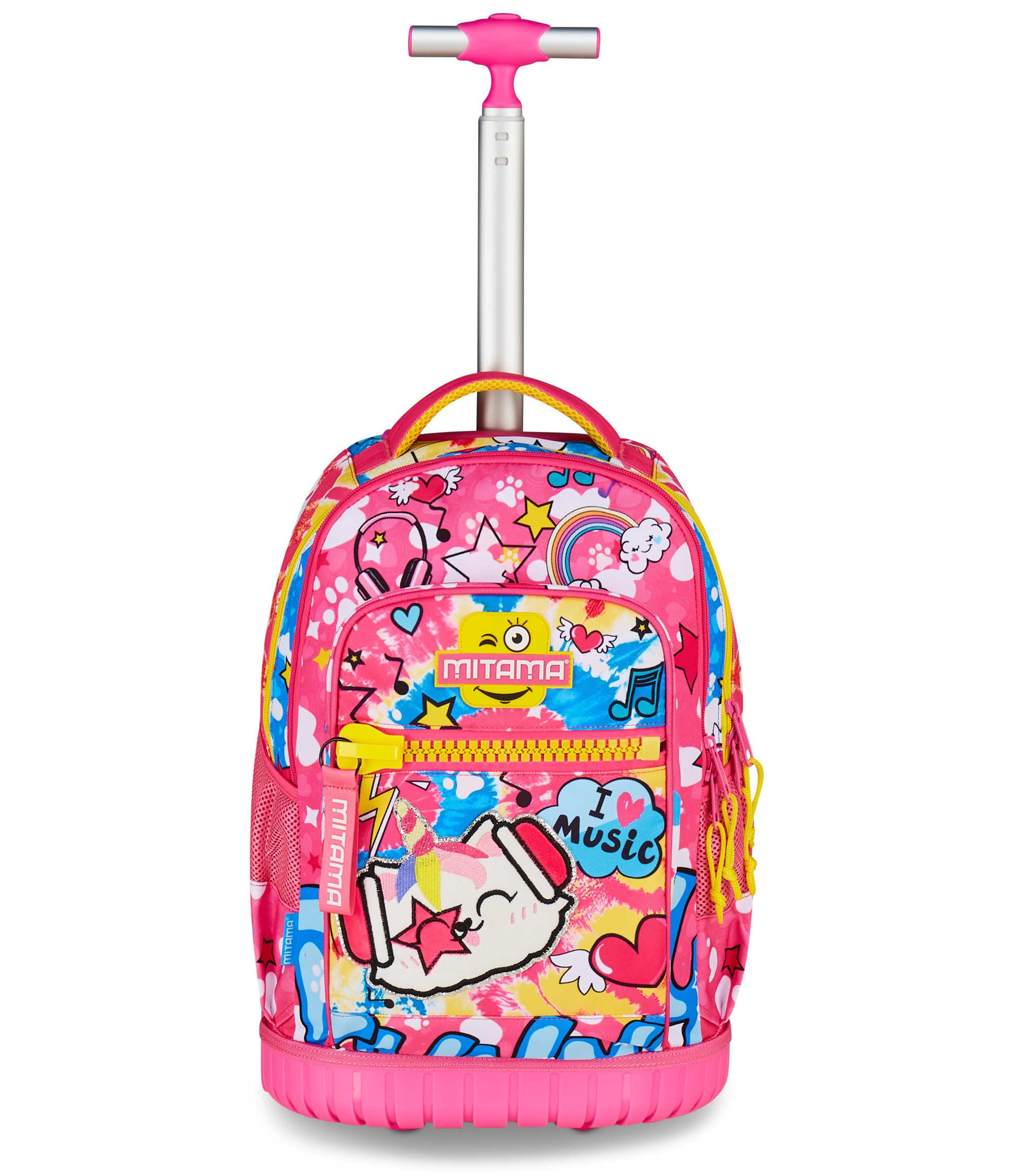 mitama-run-maxi-catrock-fucsia-trolley-scuola-doppio-scomparto image 1