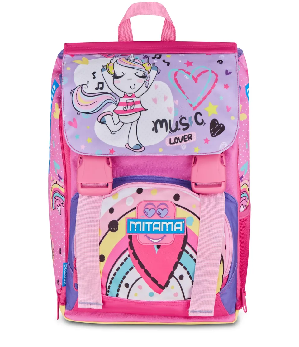 mitama-4zip-unimusic-zaino-estensibile-21-28l-elementari-rosa image 1