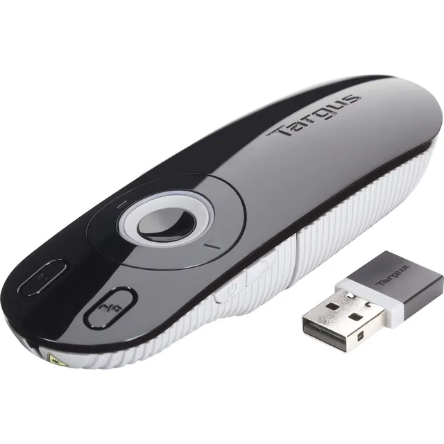 targus-laser-presentation-remote-telecomando-per-presentazioni-nero-grigio image 1