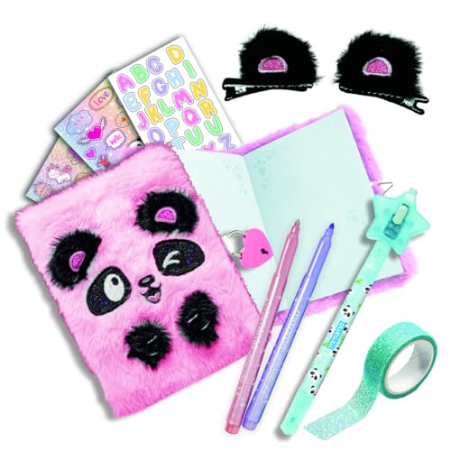 mitama-scatola-diario-segreto-panda-peluche-con-lucchetto-e-penna-magica image 4