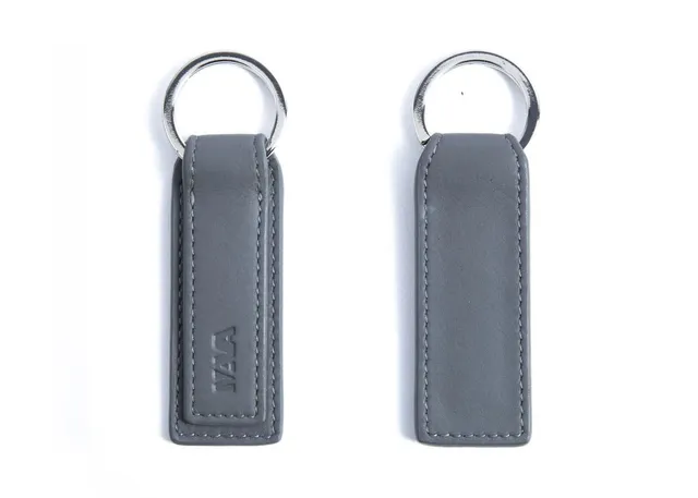 nava-design-smooth-portachiavi-piatto-pelle-grigio image 1