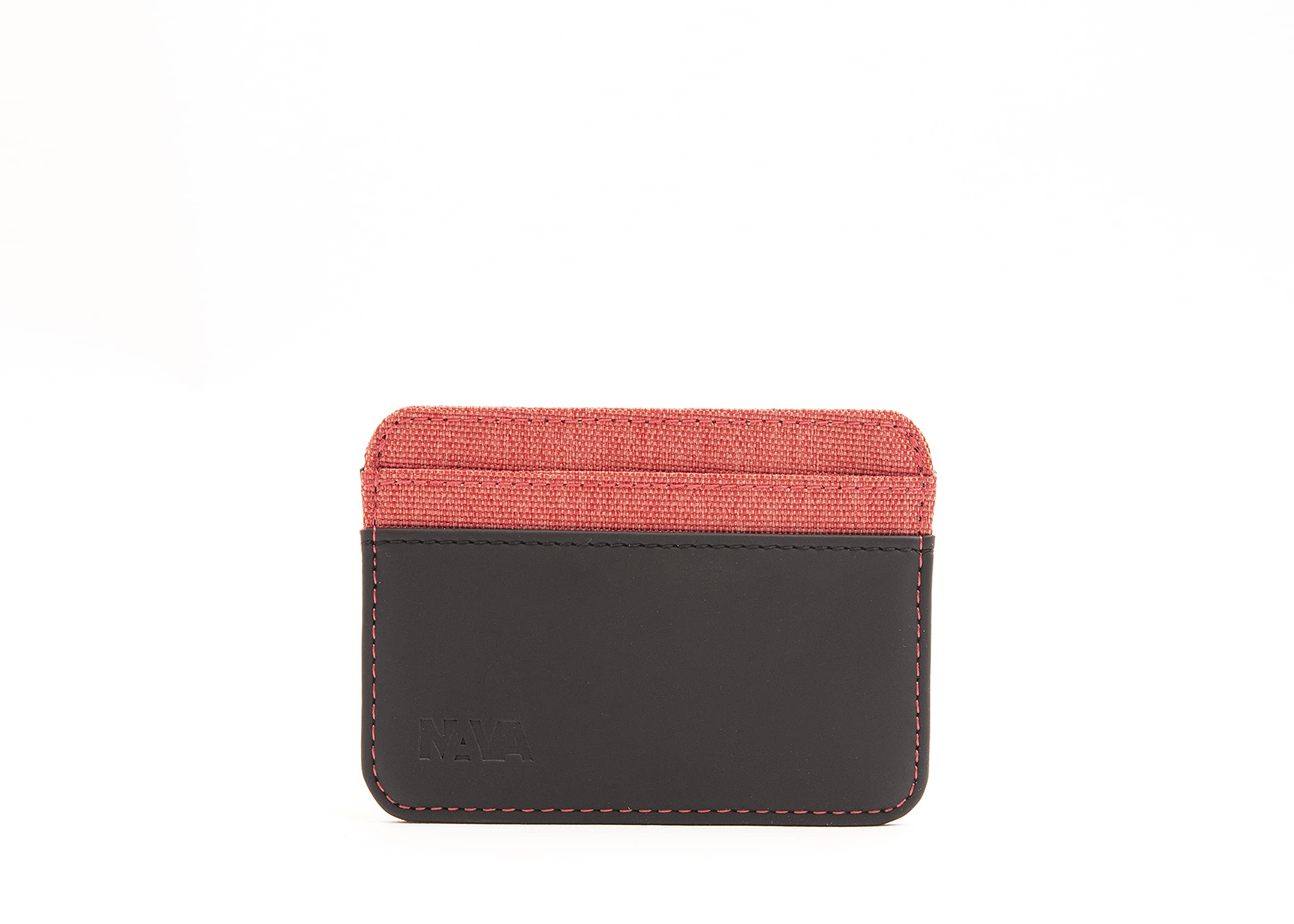 nava-design-twin-porta-carte-di-credito-4-tasche-con-rfid-rosso-corallo-7-x-10-c image 1