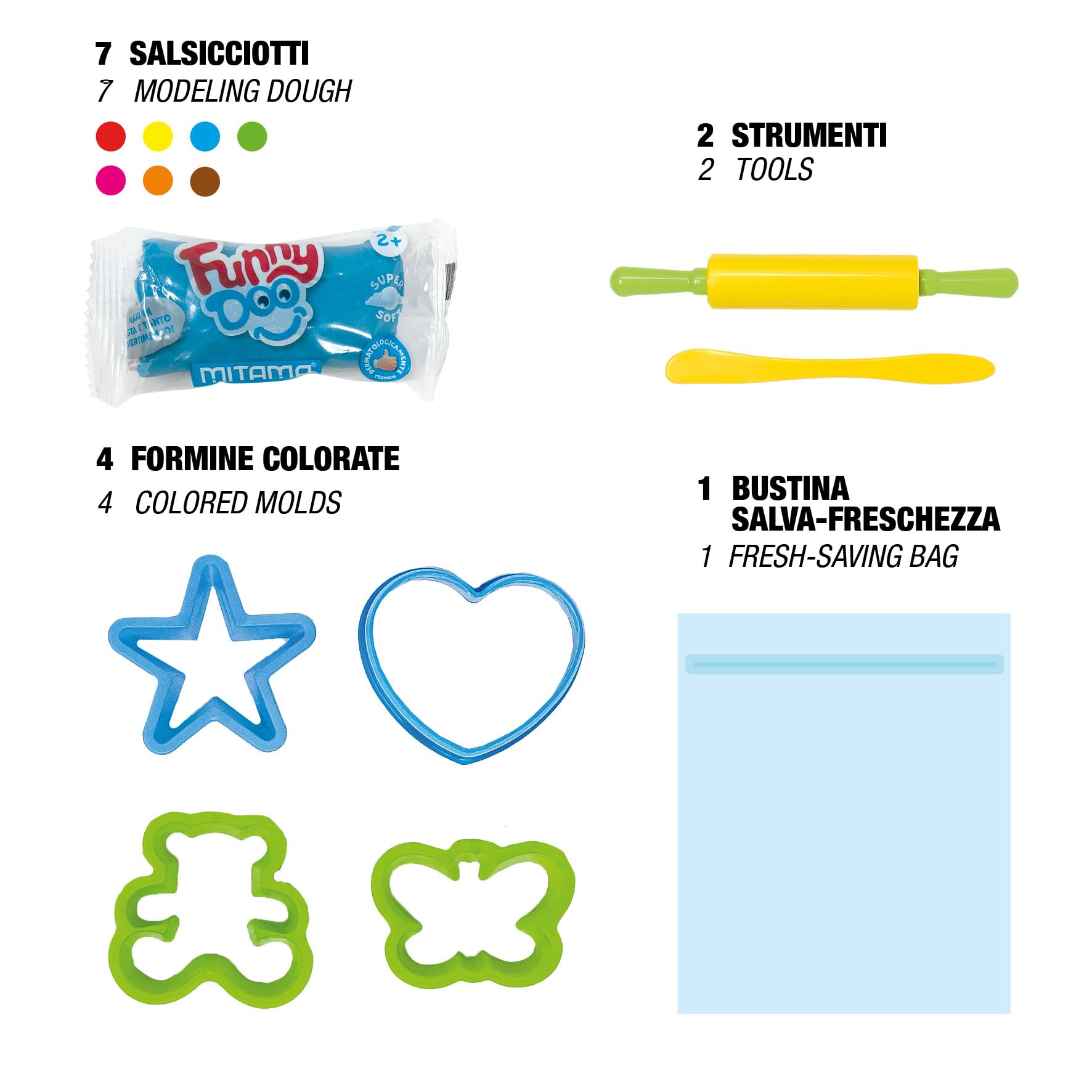 mitama-happy-bag-funny-doo-pasta-da-modellare-14-pezzi-con-formine image 4