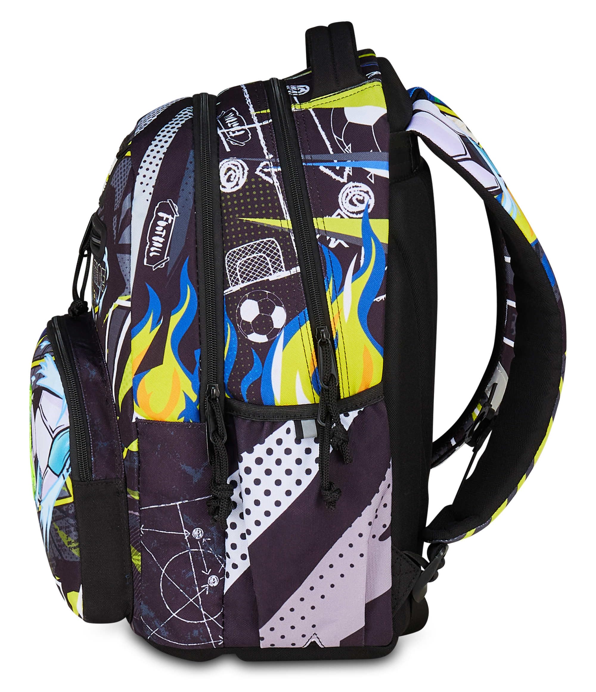 mitama-new-plus-mangaball-nero-zaino-scuola-elementare-30-l-ergonomico image 5