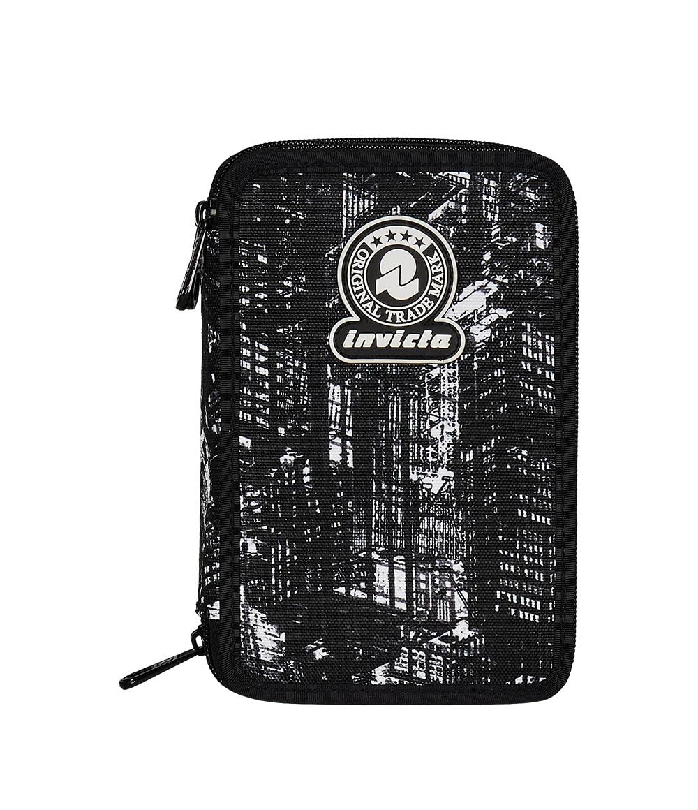 invicta-3-zip-fantasy-nero-astuccio-scuola-triplo-completo-44-pz image 6