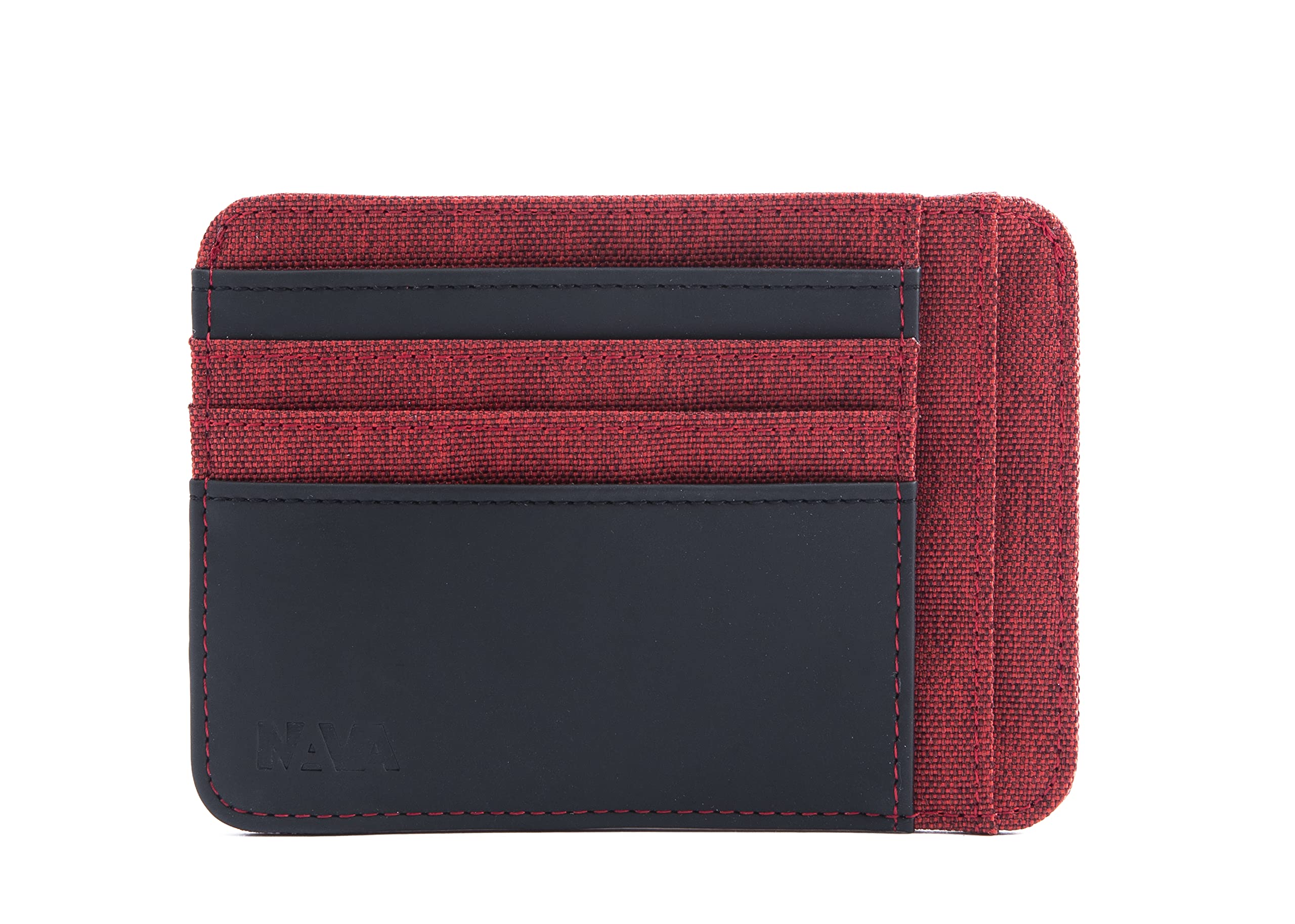 nava-design-twin-porta-carte-di-credito-e-documenti-8-slot-con-rfid-rosso-9-x-13 image 1