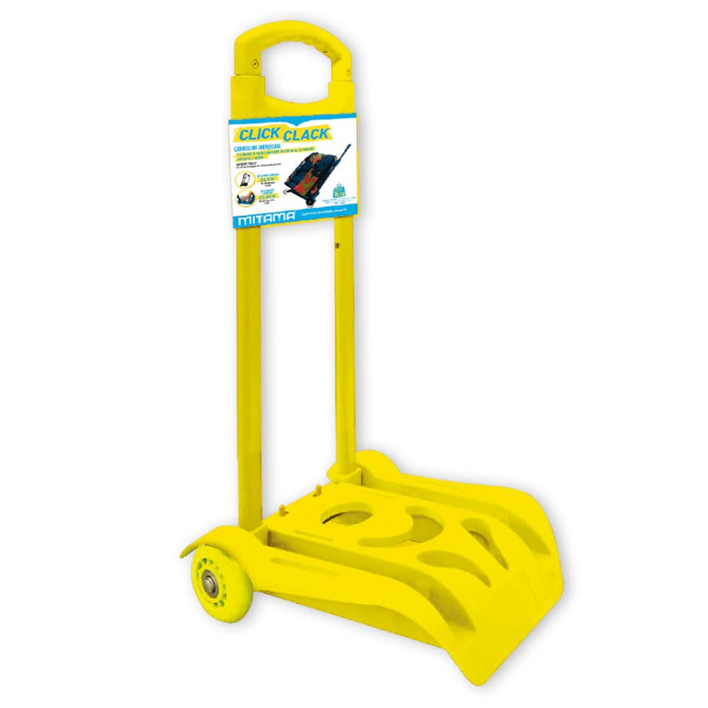 mitama-carrello-universale-automatico-porta-zaino-click-clack-giallo-fluo image 1