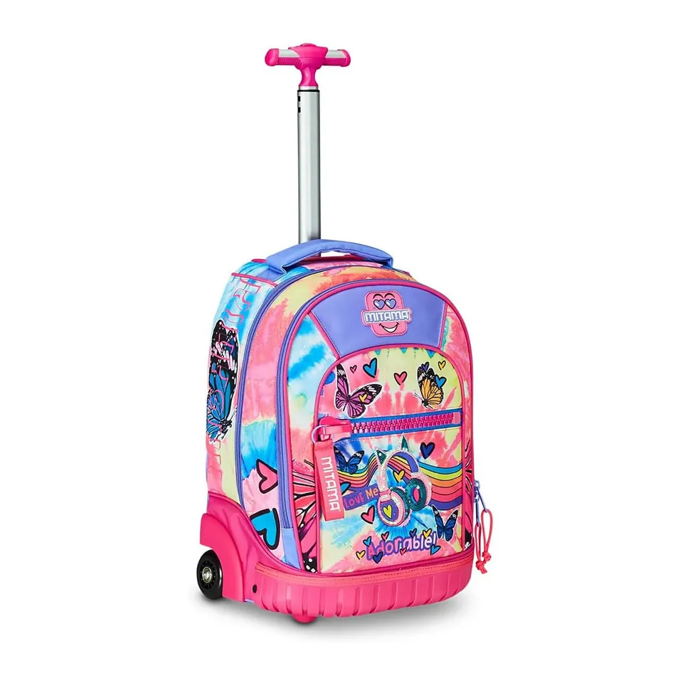 mitama-trolley-run-scuola-tie-music-rosa-doppio-scomparto image 1