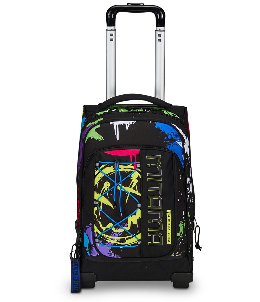 mitama-dr-scuola-fluo-tag-trolley-mega-scomparto-49-x-20-x-31-cm-35-lt-nero image 2