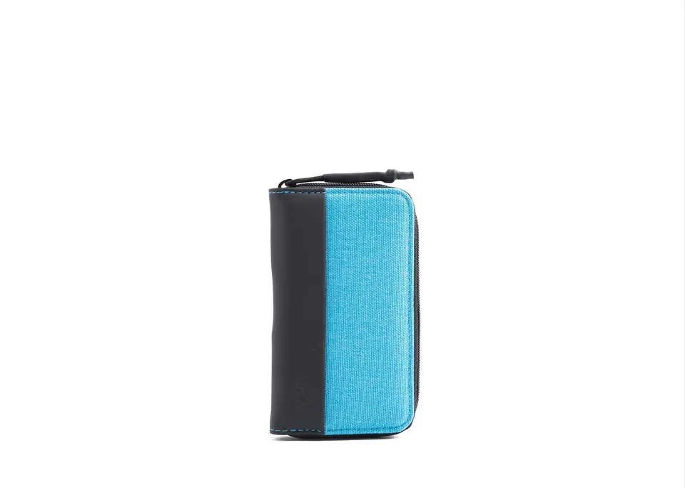 nava-design-twin-portachiavi-tessuto-pu-zip-celeste-12-x-7-x-3-cm image 1