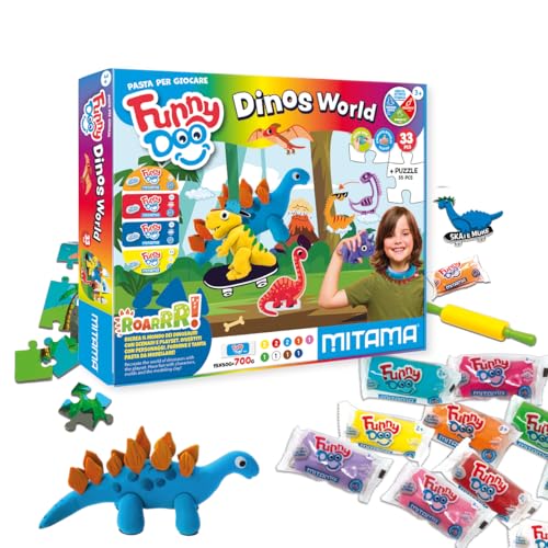 mitama-dinos-world-scatola-gioco-pasta-da-modellare-33-pezzi image 7