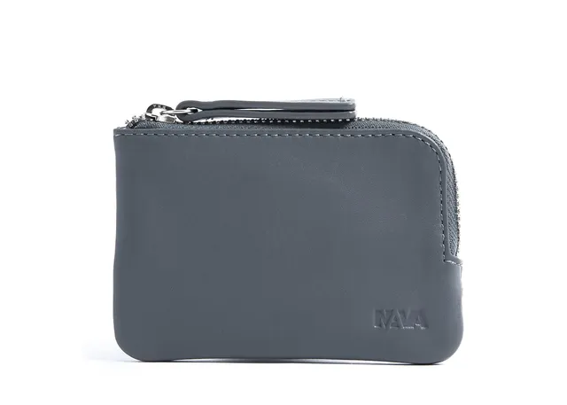 nava-design-smooth-portachiavi-portatessere-portamonete-zip-in-pelle-grigio-7-x- image 1