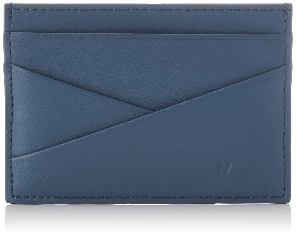 nava-design-metric-porta-carte-di-credito-in-vera-pelle-blu-stellare image 1