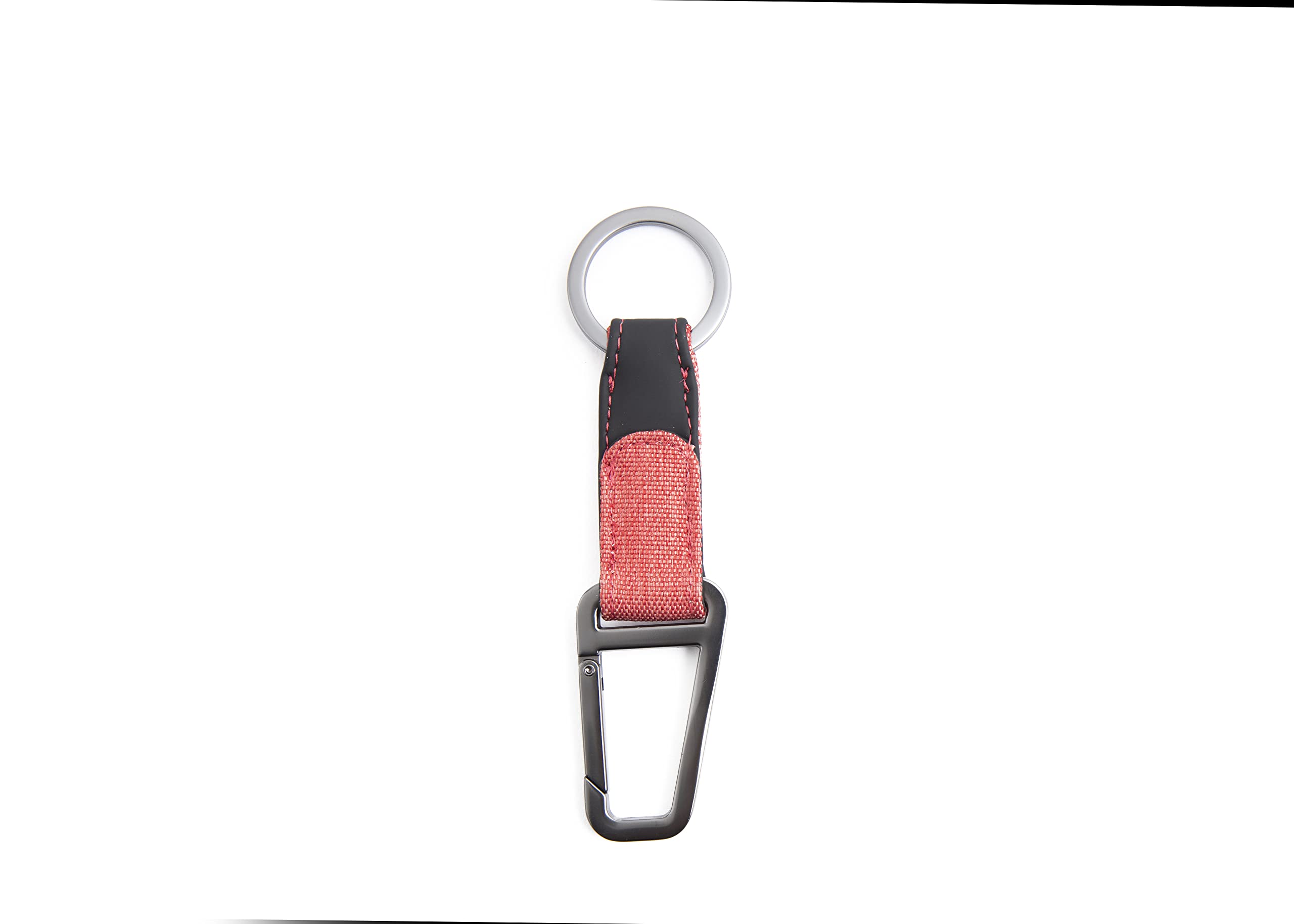 nava-design-twin-portachiavi-con-anello-e-moschettone-rosso-corallo-13x3-cm image 2