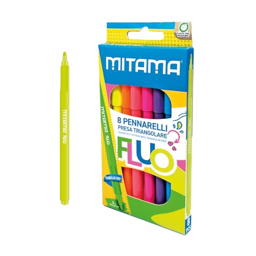 mitama-pennarelli-fluo-astuccio-8-pennarelli-neon image 4