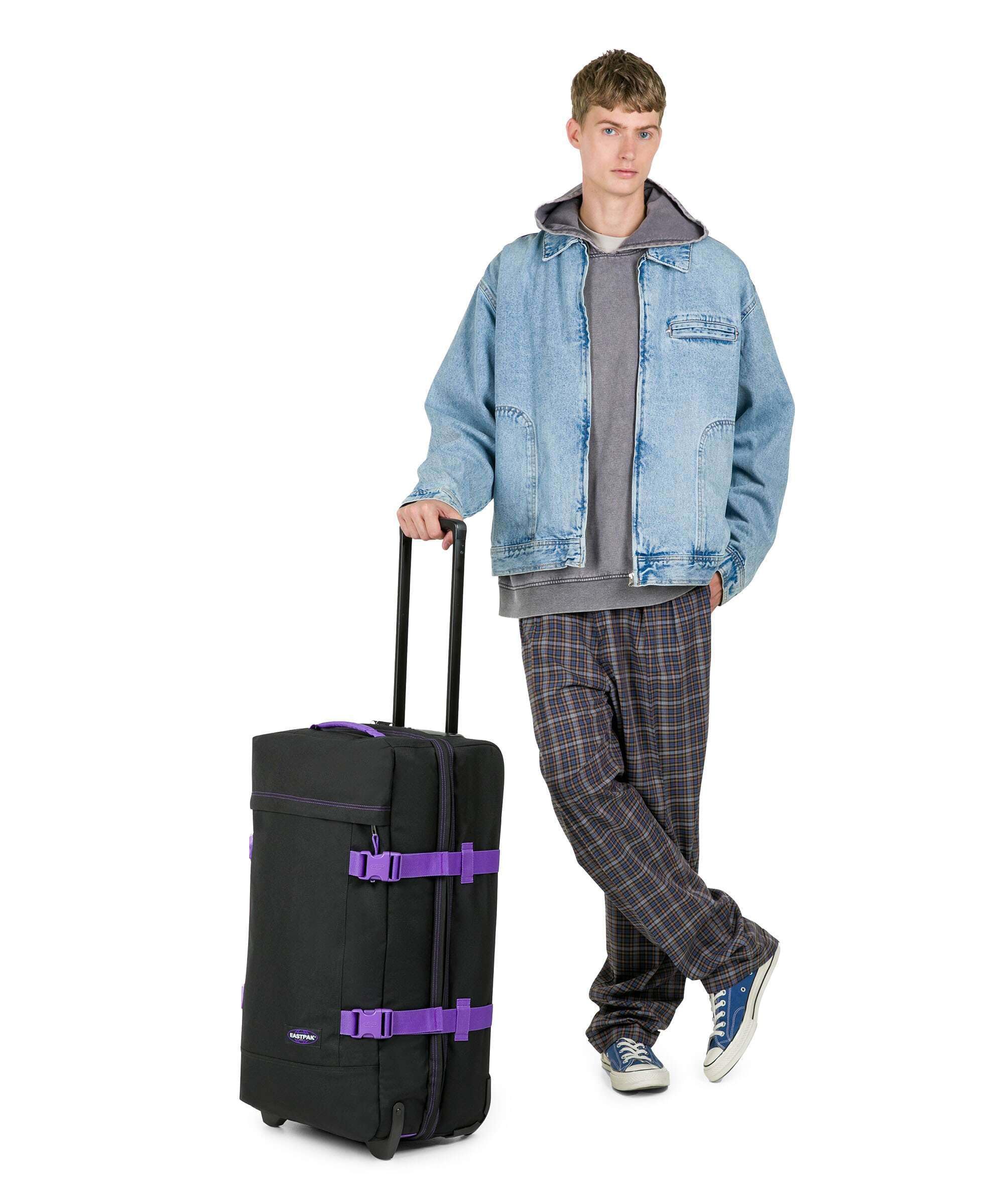 eastpak-tranverz-m-valigia-media-78l-kontrast-vineyard-con-ruote-e-tsa image 3