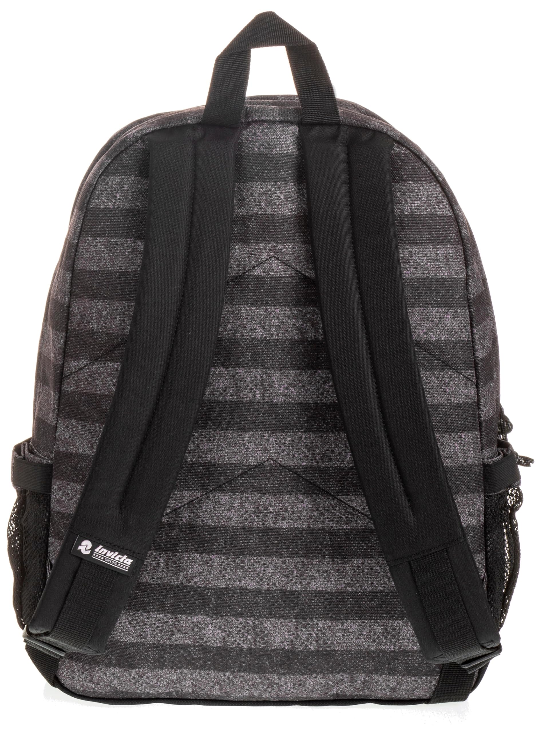 invicta-jelek-zaino-scuola-38-lt-righe-grigio-con-vano-pc image 3