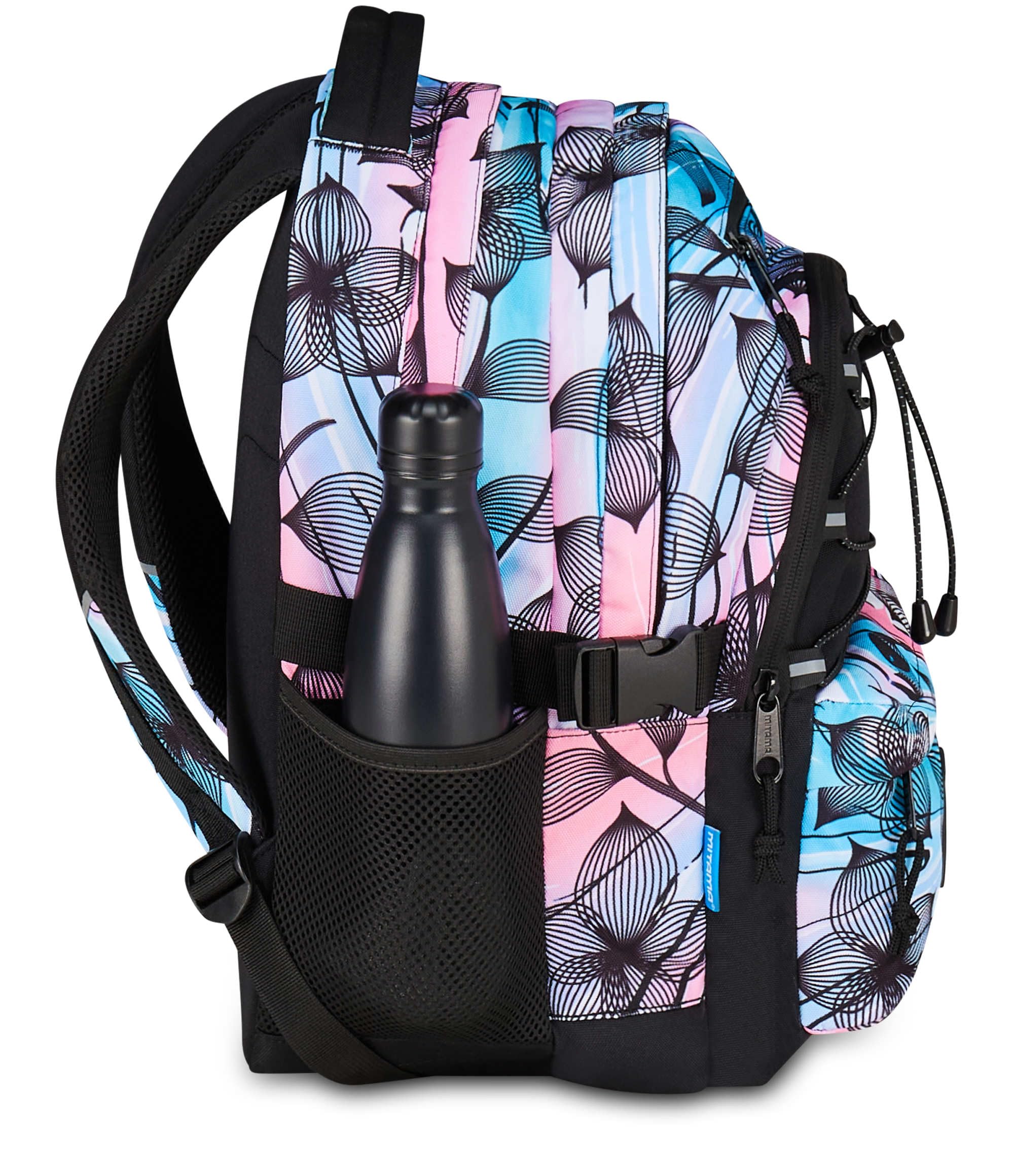 mitama-bdbf-flower-breeze-celeste-zaino-scuola-triplo-scomparto-con-usb image 3
