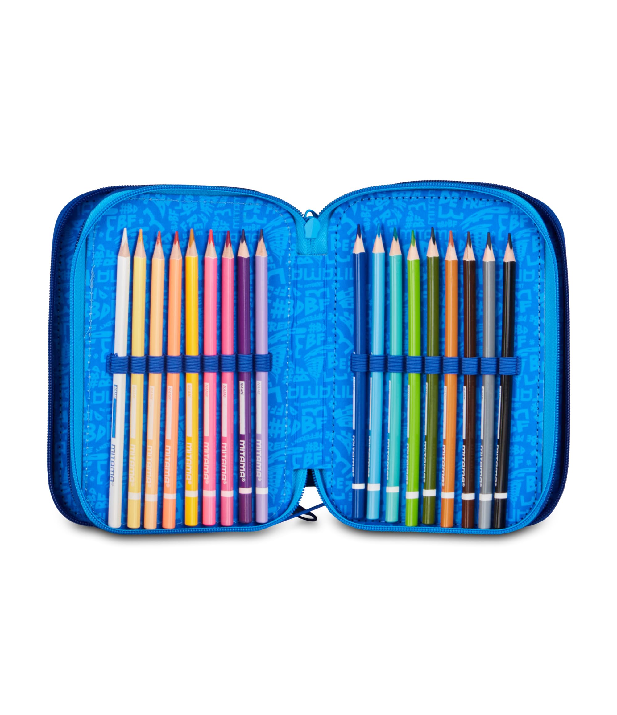 mitama-popsport-astuccio-triplo-con-spinny-pen-47-pezzi-multicolore image 4