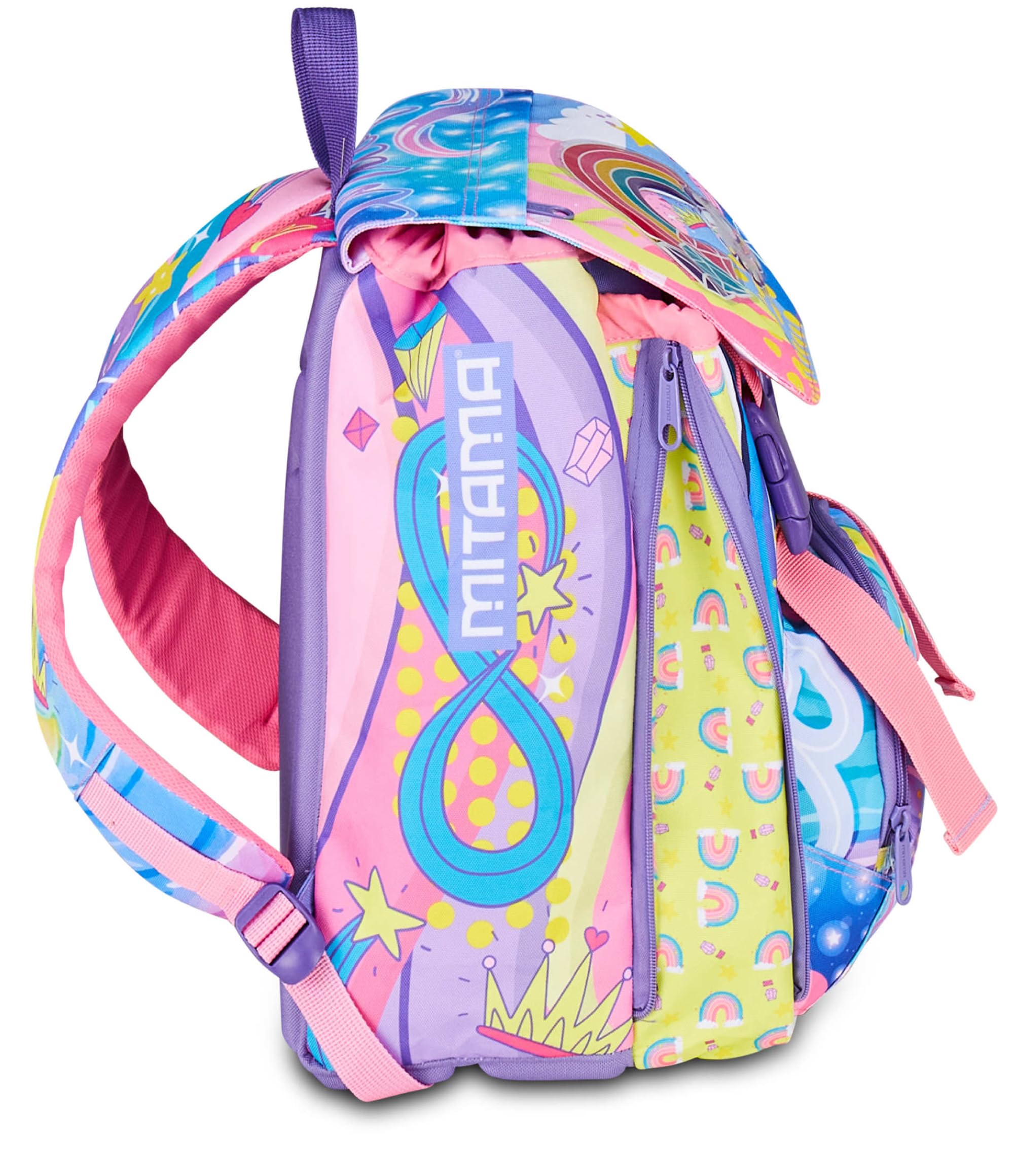 mitama-zaino-estensibile-4-zip-rainbow-dream-lilla-scuola-elementare image 4