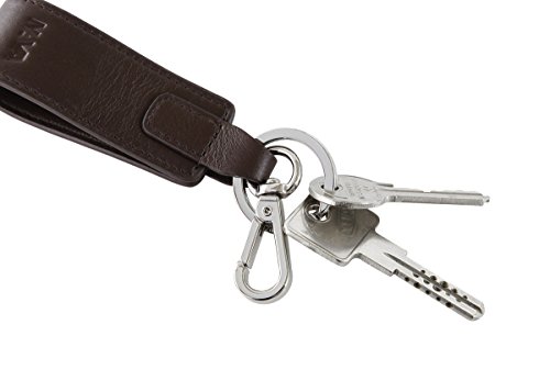 nava-design-smooth-portachiavi-in-pelle-marrone-9x3-cm-con-anello-e-gancio image 4