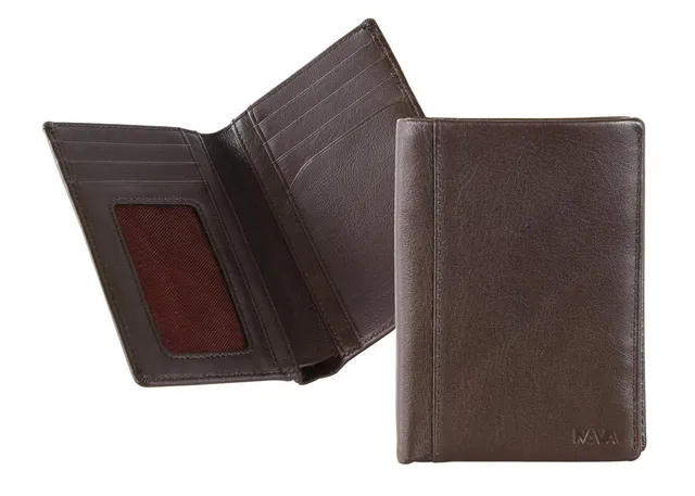 nava-design-smooth-portafoglio-uomo-verticale-in-pelle-marrone-13x9-cm-7-carte image 1