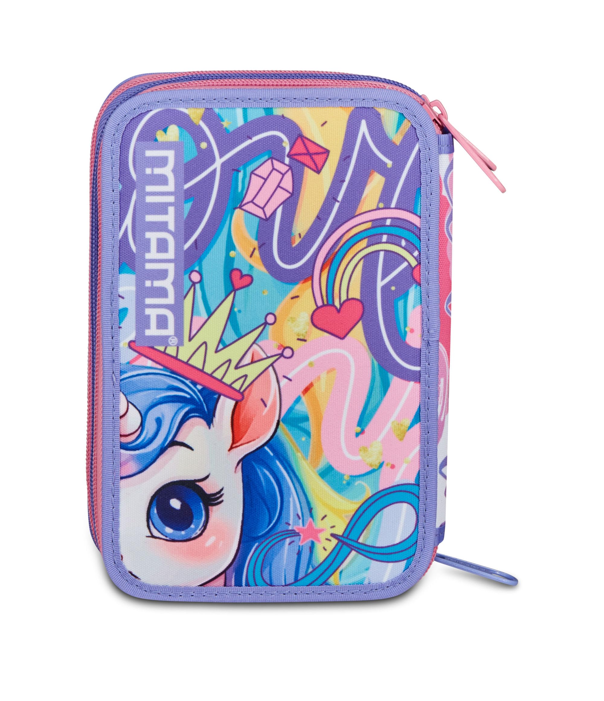mitama-astuccio-scuola-3-scomparti-triplo-rainbow-dream-completo-47-pz image 7