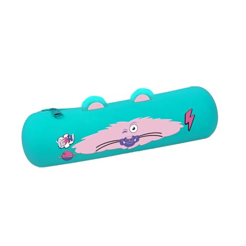 mitama-astuccio-mitamini-animals-verde-22x6-5x7-cm-in-silicone-con-zip image 2