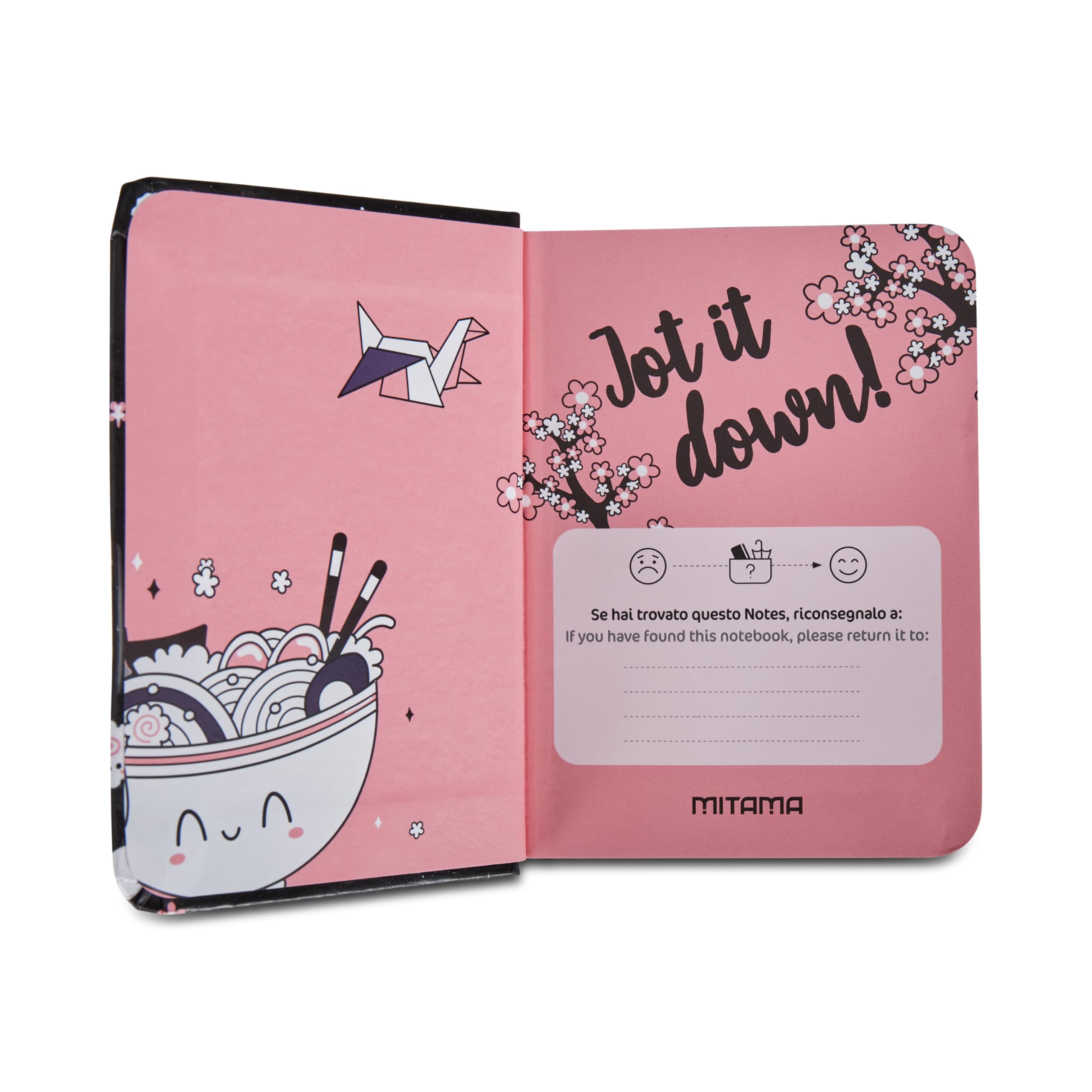 mitama-taccuino-grafica-japan-nero-taccuino-notes-copertina-rigida-8-x-11-cm image 3