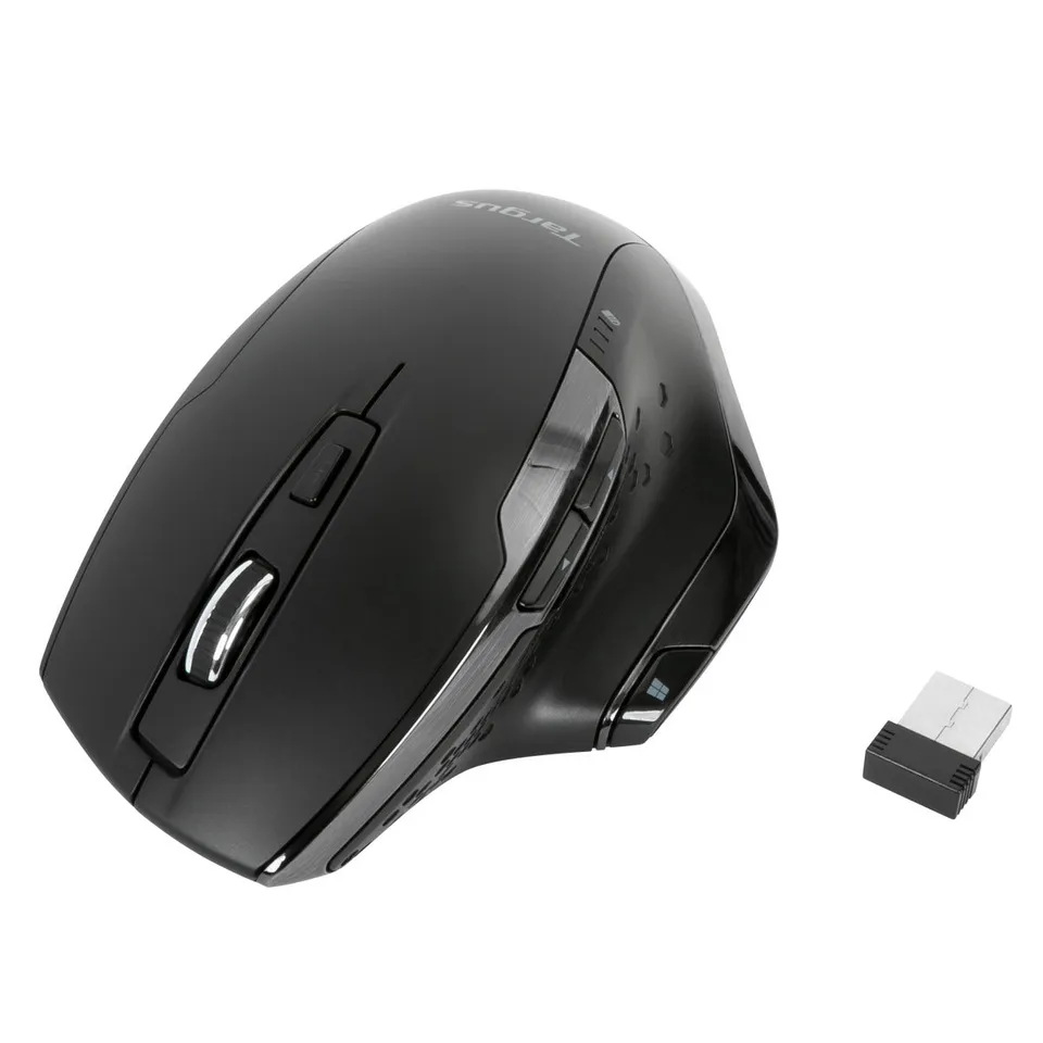 targus-mouse-wireless-ergonomico-antimicrobico-nero-rf-2-4-ghz image 1