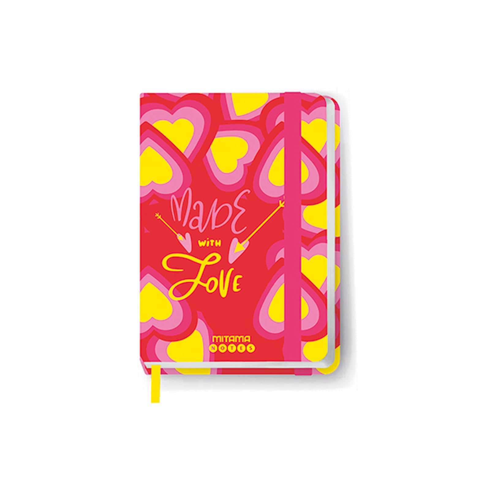 mitama-taccuino-grafica-love-hearts-multicolore-taccuino-notes-copertina-rigida- image 1